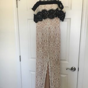Full length Ivory Lace dress NWT